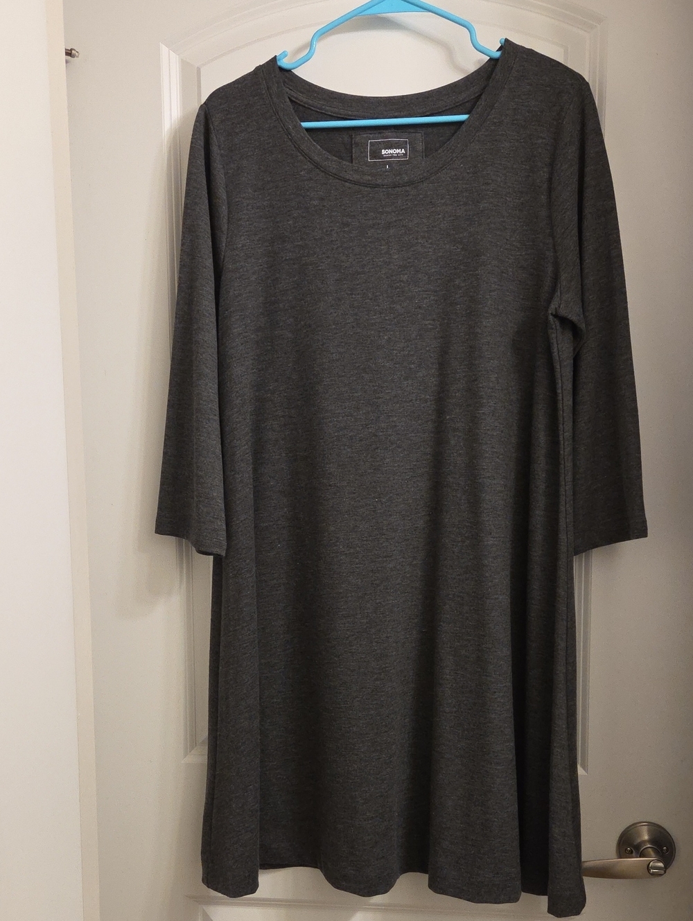 Sonoma Dark Gray Swing Dress